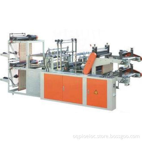 220V Double Layer Vest Rolling Plastic Bag Making Machine W